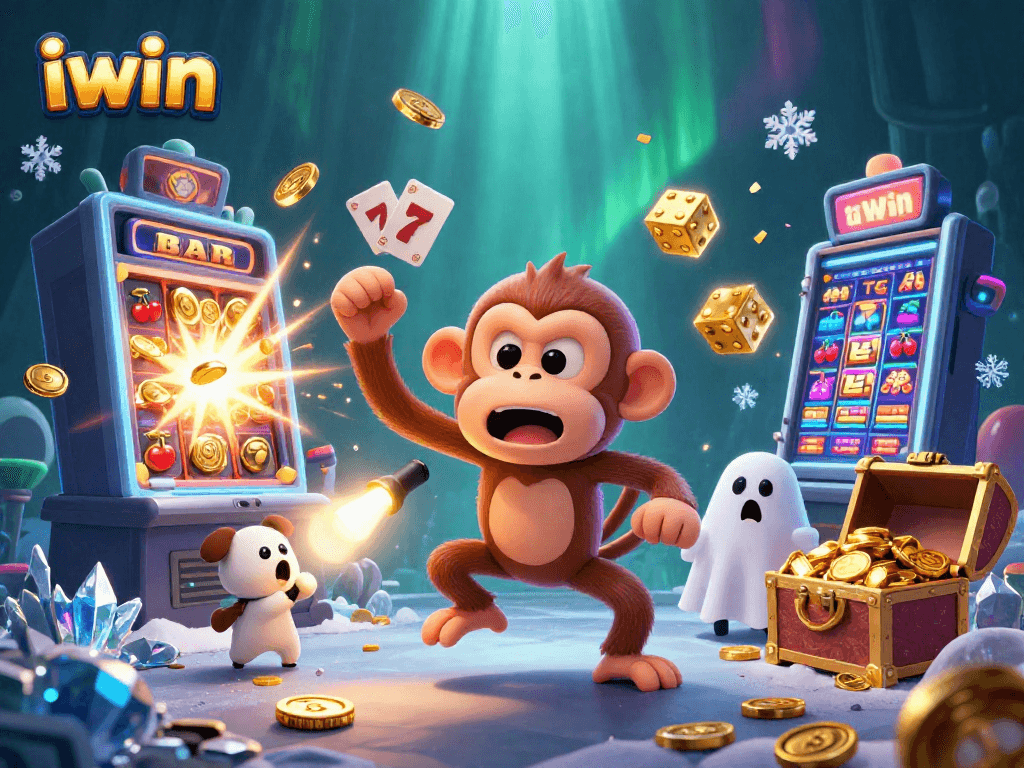 Experience the whimsical iwin casino adventure with a poltergeist monkey and ghost-hunter puppy.
