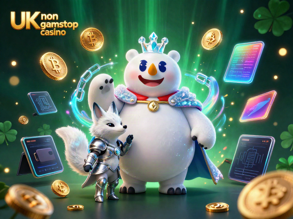 Experience winning moments in the UK non gamstop casino with detailed 3D polar bear and snow fox.