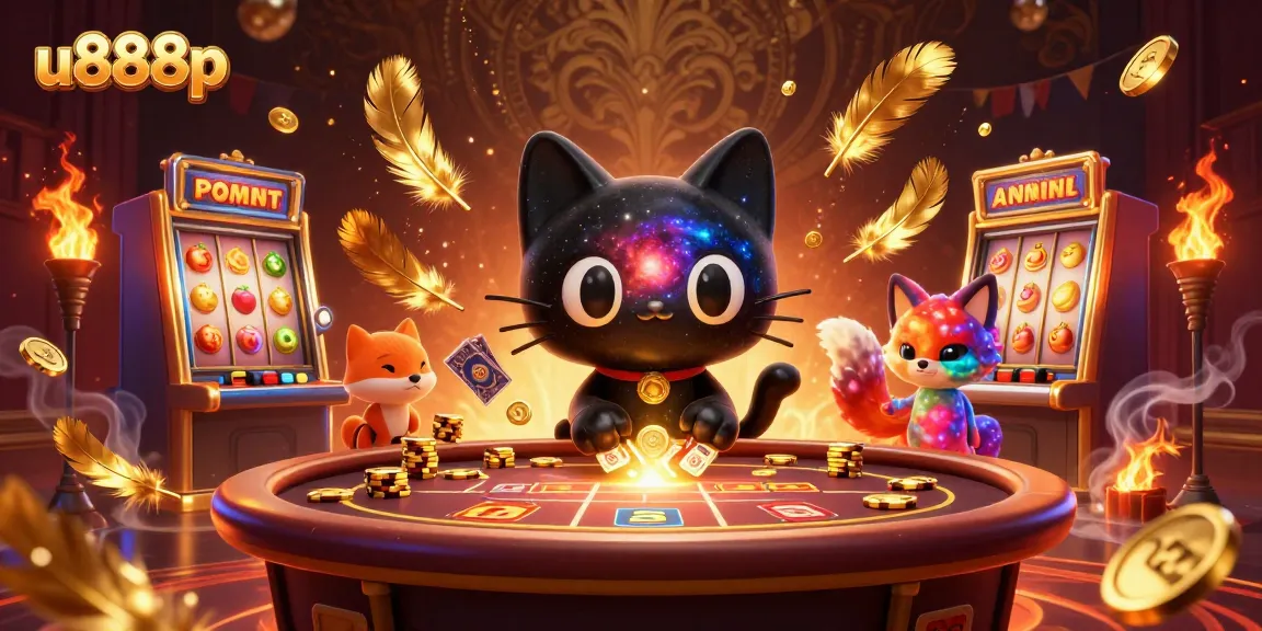Engage with u888p's vibrant cosmic casino featuring dynamic 3D characters and enticing gaming elements.