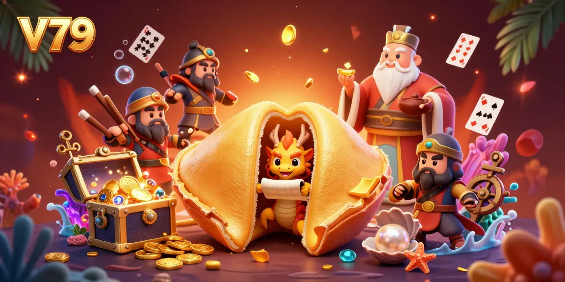 Experience V79's dynamic casino adventure with a vibrant 3D scene featuring a wise dragon and golden elements.