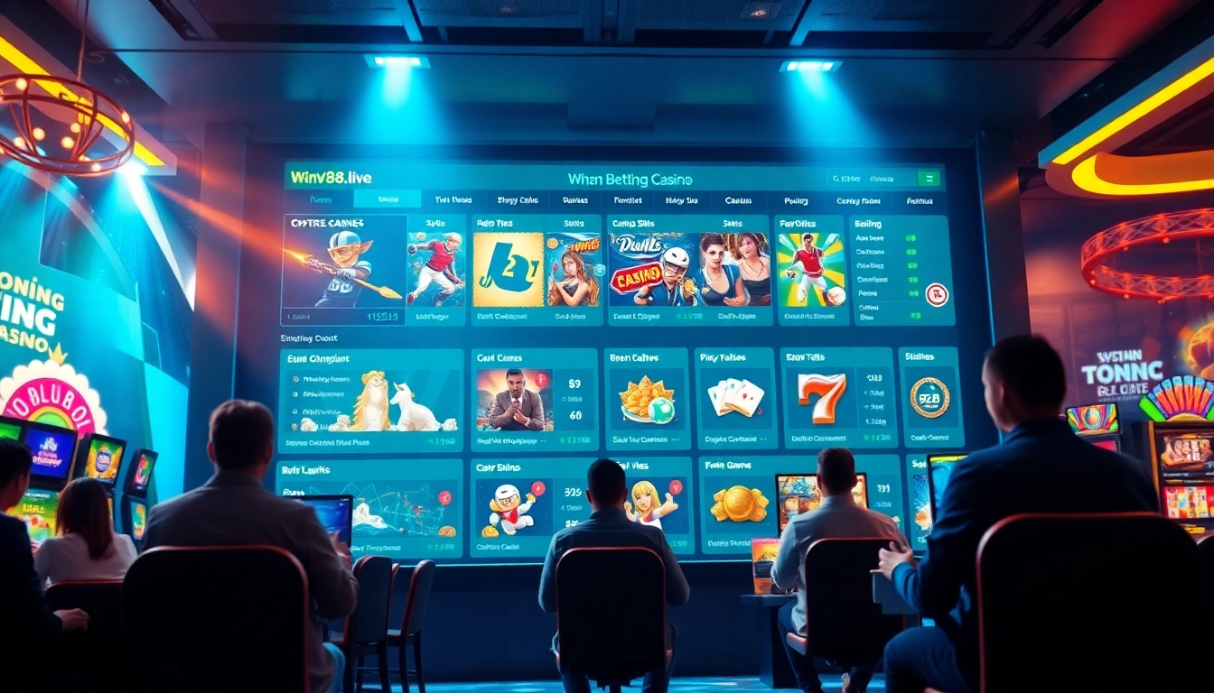 Experience the lively online betting environment of winvn88.live with digital casino games and sports betting options.