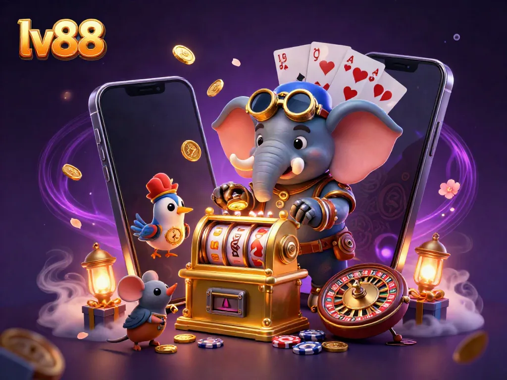 Experience thrilling spins on lv88's slot machine with vivid graphics and dynamic gaming elements.