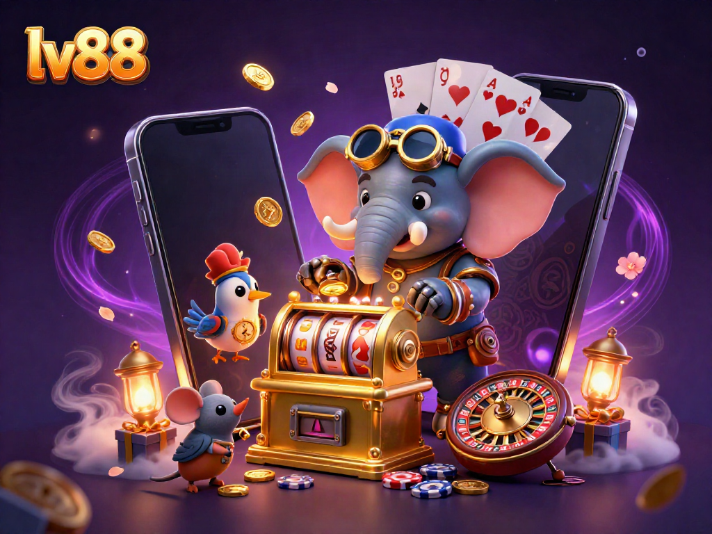 Experience thrilling spins on lv88's slot machine with vivid graphics and dynamic gaming elements.
