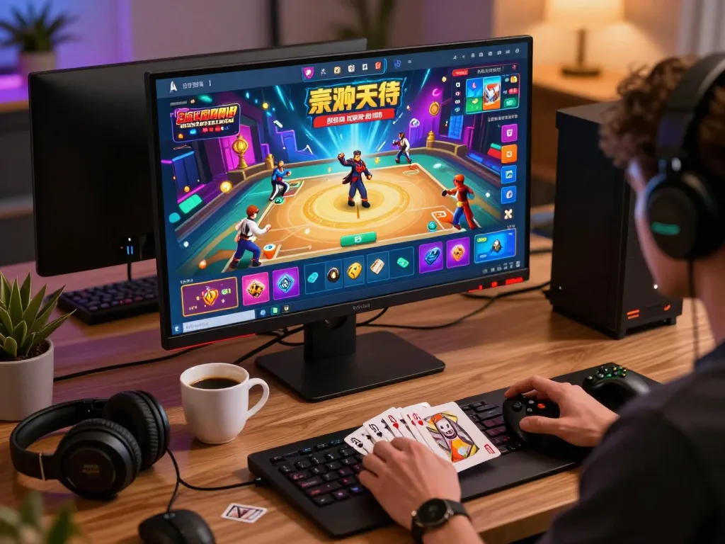 Exciting online gaming experience on sun win platform with vibrant graphics and cozy atmosphere.