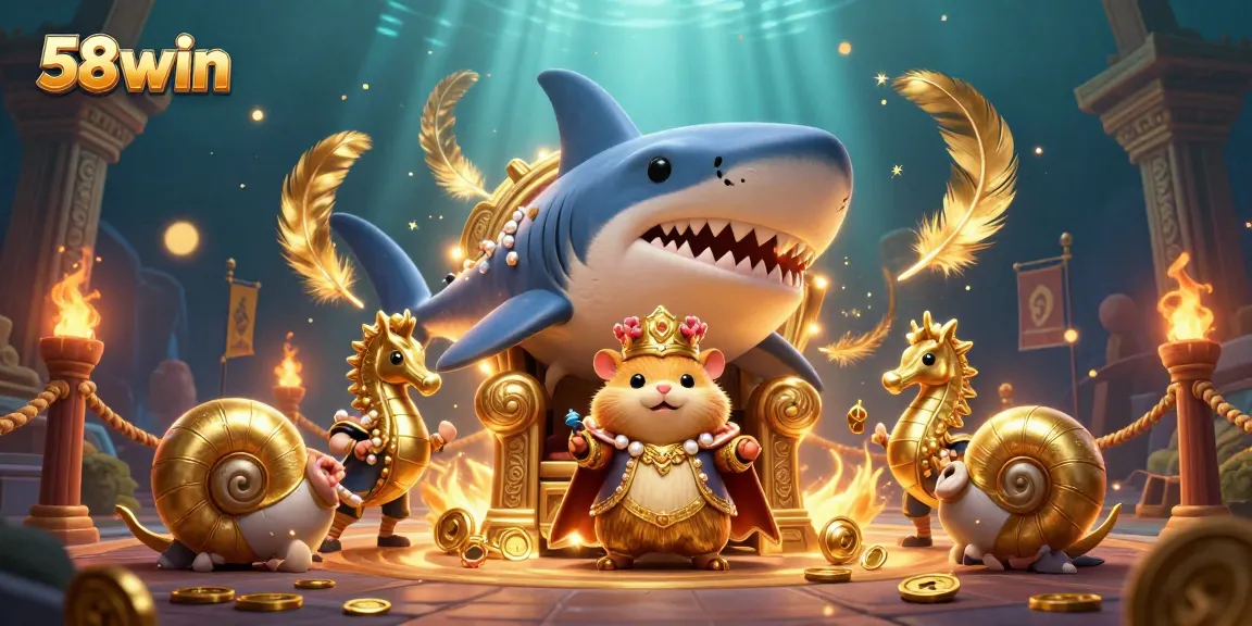 Experience thrilling action with 58win in a vibrant 3D casino adventure featuring a mighty hamster king.