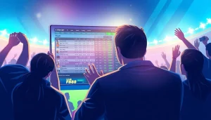 Engage with the intuitive interface of the Link FB88 platform, showcasing live sports and betting excitement.