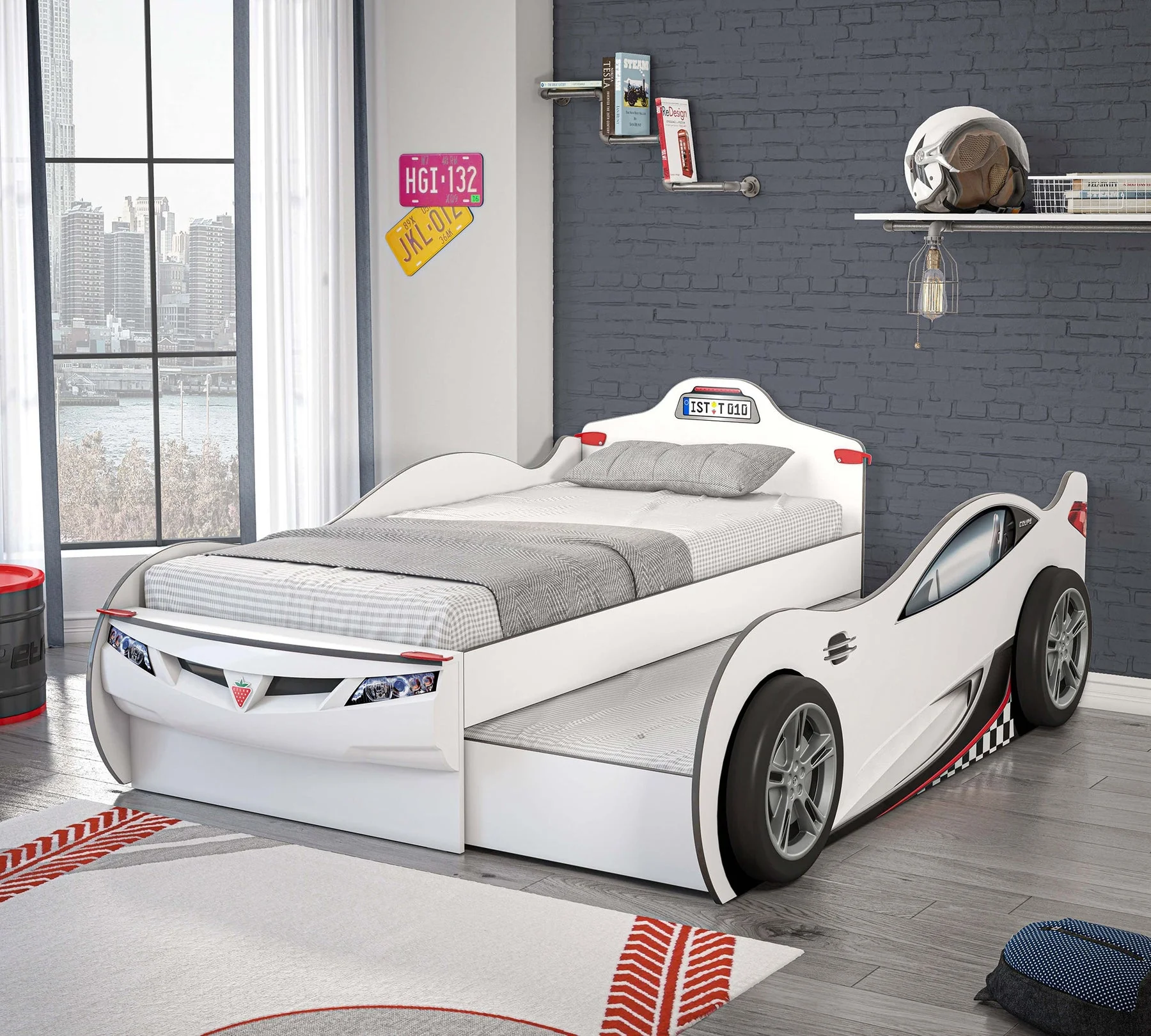 Speed into Dreamland with Sleepy Owl Mattress Toppers for Your Race Car Bed