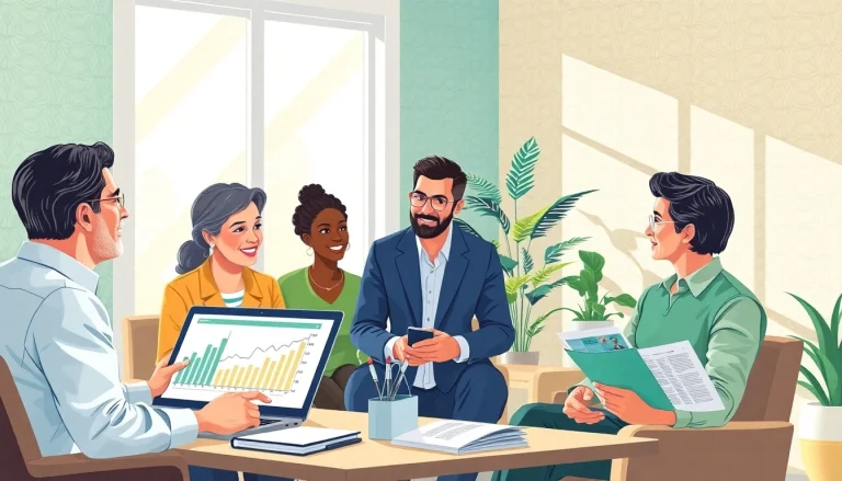 Explore the benefits of IUL insurance in a professional office setting.