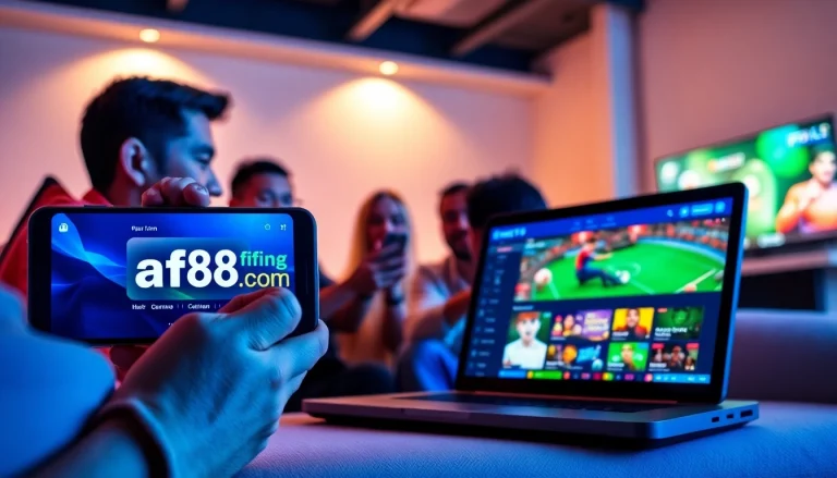 Experience the engaging world of online betting at af88.com with mobile and desktop interfaces.