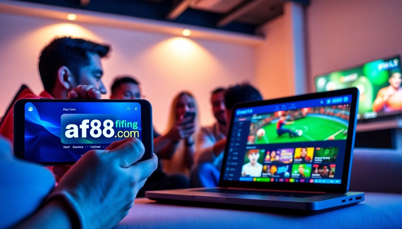 Experience the engaging world of online betting at af88.com with mobile and desktop interfaces.
