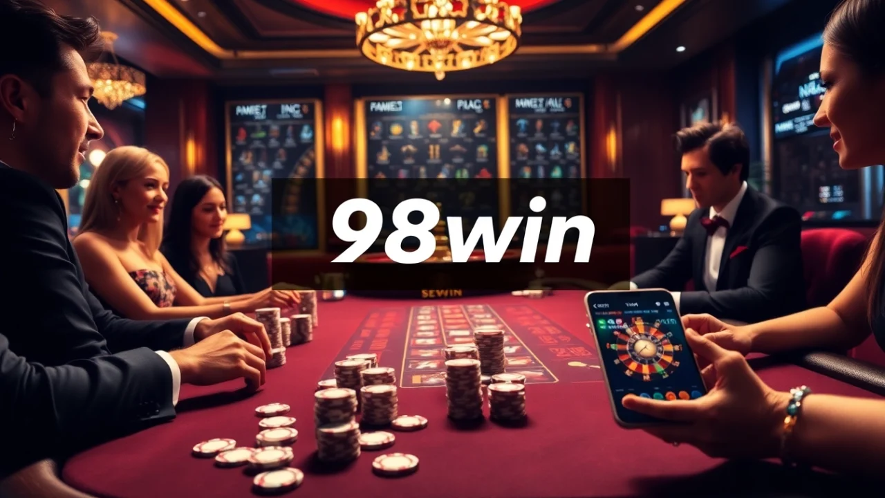 Experience the thrill of gambling at 98win with luxurious poker and roulette games.