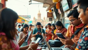 Hela Ads showcasing a vibrant marketplace with people engaging in online transactions in Sri Lanka.