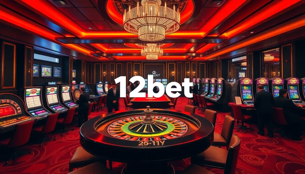 Place your bets at 12bet’s luxurious casino with vibrant games and attentive service.