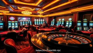 Experience thrilling games at https://vnew88.vip/ casino with exciting gambling tables and vibrant atmosphere.