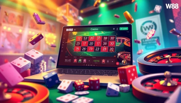 Experience the excitement of W88.nyc with a dynamic online casino environment featuring modern gaming interfaces.