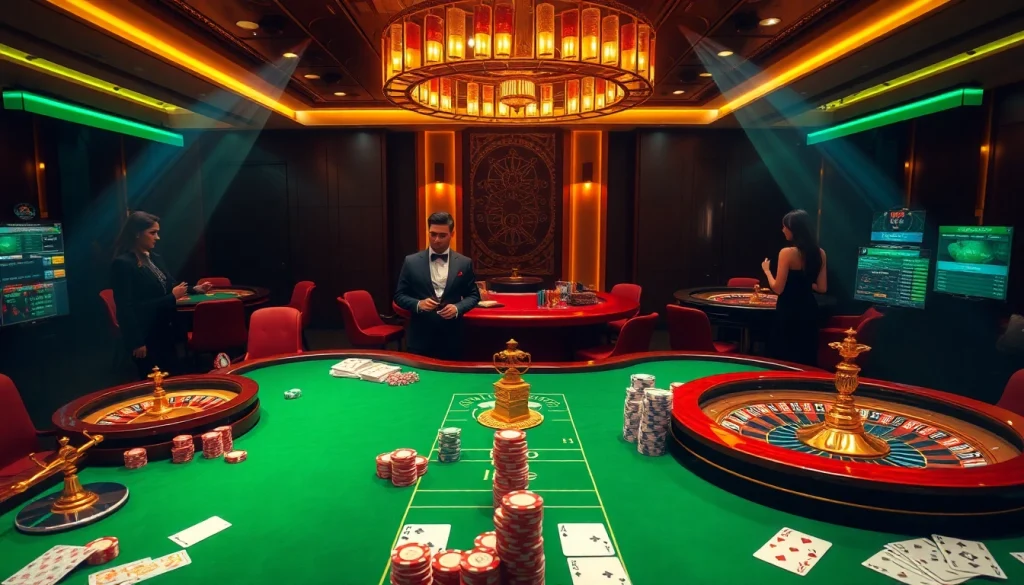 Experience the thrills of gambling with nhà cái dn88 in a vibrant, luxurious casino setting.