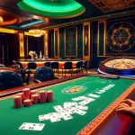 Exciting go88 VIP poker game scene with vibrant colors and luxurious casino elements.