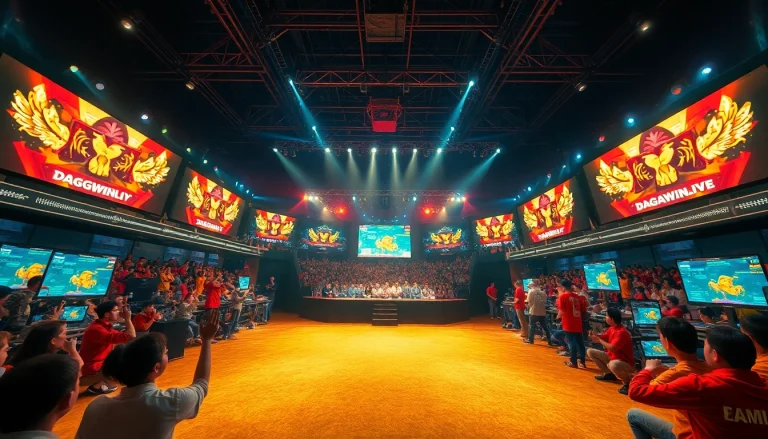 Live betting action at dagawin.live showcasing thrilling chicken fights and vibrant gaming atmosphere.