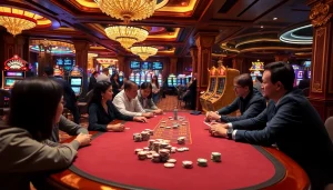 Engage in thrilling casino games at nohu90, experiencing luxury and excitement with vibrant settings.